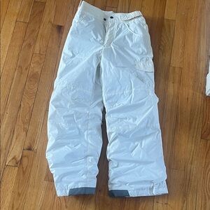 Columbia Gray and White Snow Pants
